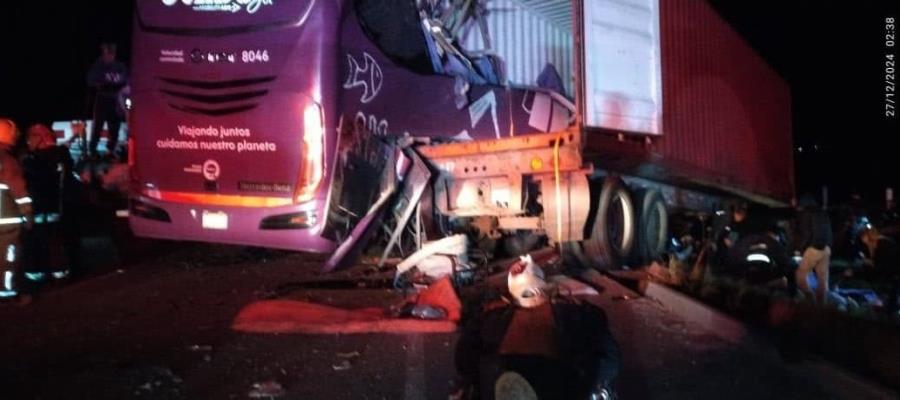 8 fallecidos deja accidente en la Perote-Xalapa