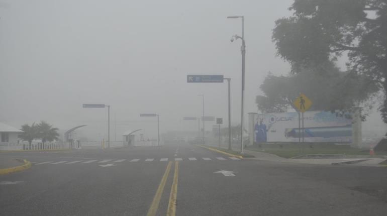 Banco de niebla, vuelve a afectar vuelos en el Aeropuerto de Villahermosa