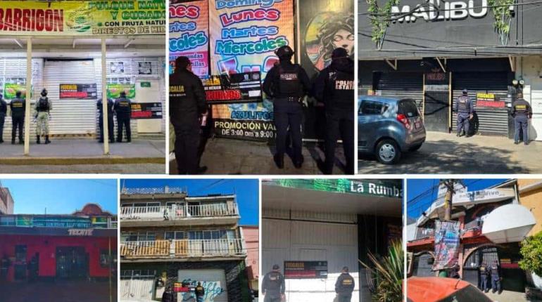 Clausuran otros siete bares en el operativo Atarraya en Edomex