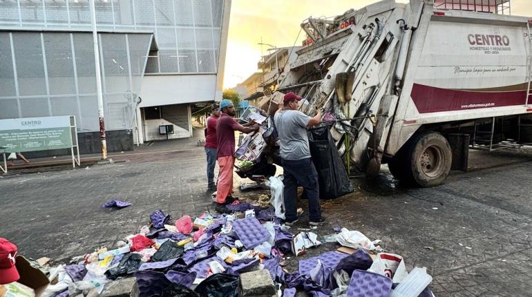Retira Centro toneladas de basura en inmediaciones de mercados de Villahermosa