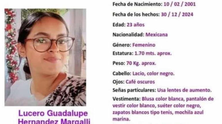 Convocan a cadenas de oración para la localización de la joven Lucero Guadalupe