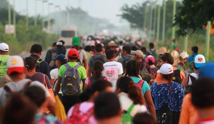 Sale primera caravana migrante del año desde Tapachula hacia EE. UU.