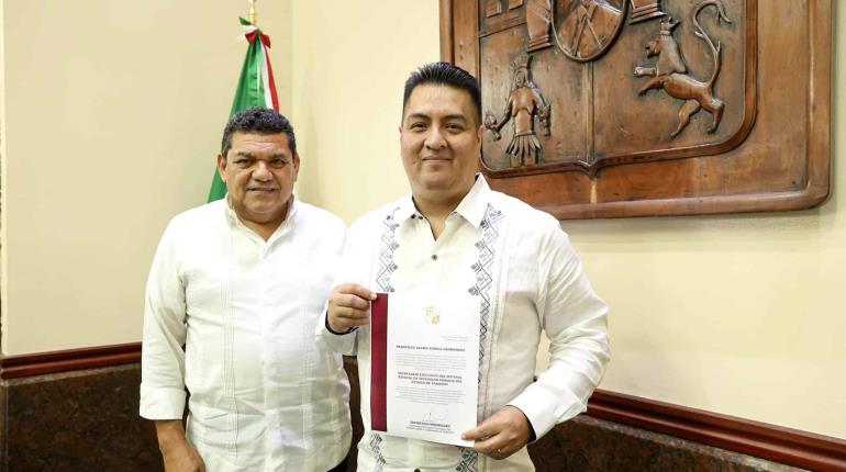 Designa Javier May a nuevo secretario ejecutivo del Sistema Estatal de Seguridad Pública