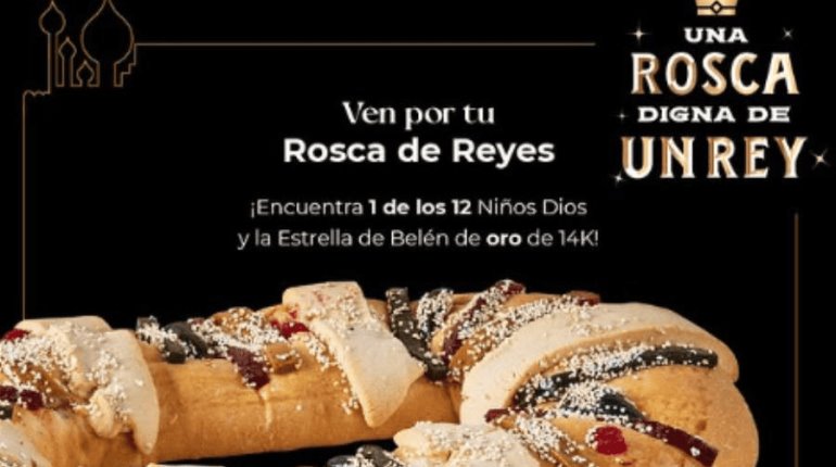 Panadería coloca figuras de oro de 14 quilates en sus roscas