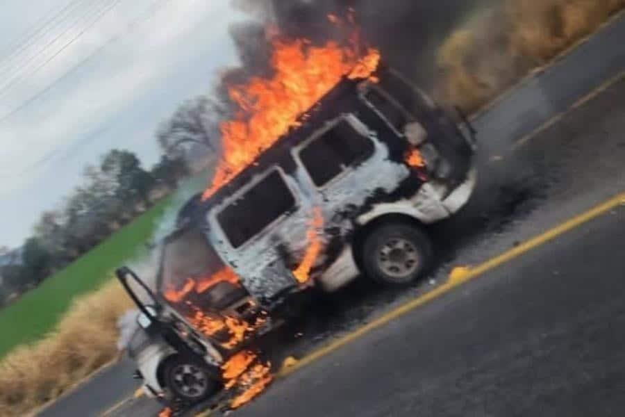 Reportan bloqueos en carreteras de Guanajuato tras muerte de 8 presuntos criminales