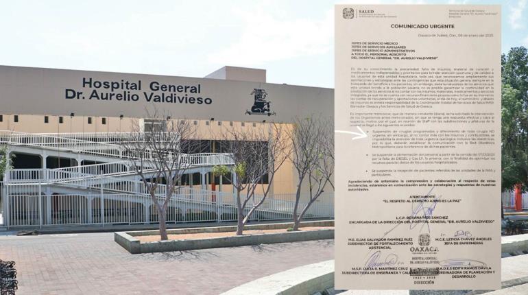 Por falta de recursos, suspenden cirugías en Hospital General de Oaxaca