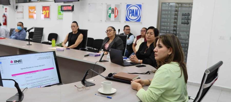 Sostienen IEPC e INE primera reunión por proceso de elección judicial local