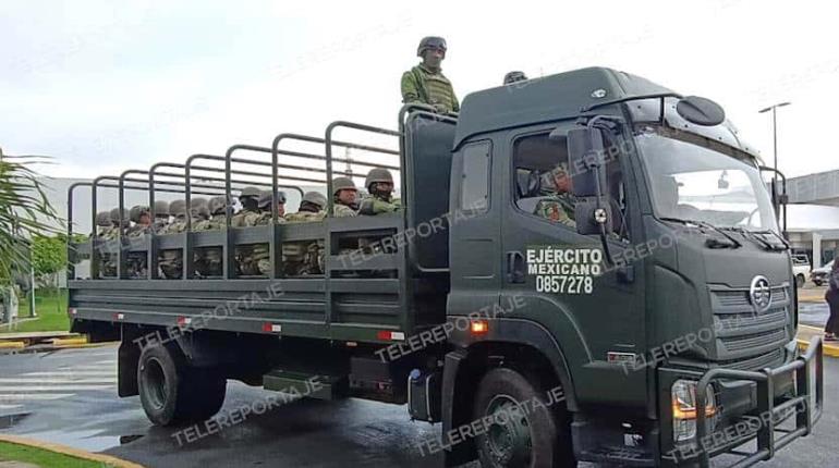 Llegan a Tabasco 180 elementos del Ejército para reforzar labores de seguridad