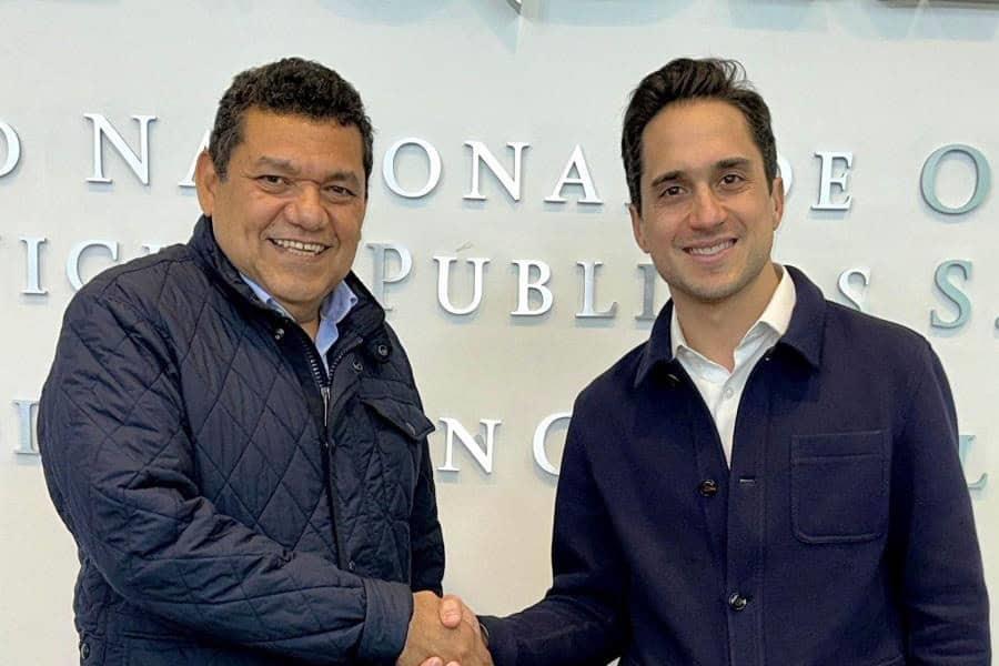 Se reúne Javier May con director de Banobras en CDMX