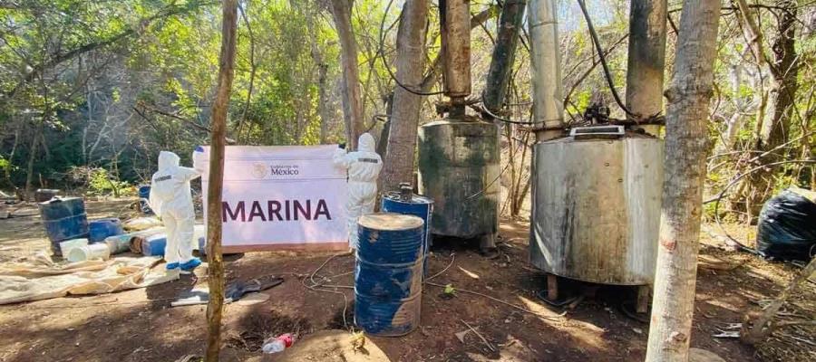 ¡Golpea Semar a ´Los Chapitos´! Desmantela narcolaboratorio en Culiacán