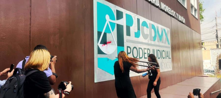 Vandalizan trabajadoras sexuales trans Poder Judicial de CDMX