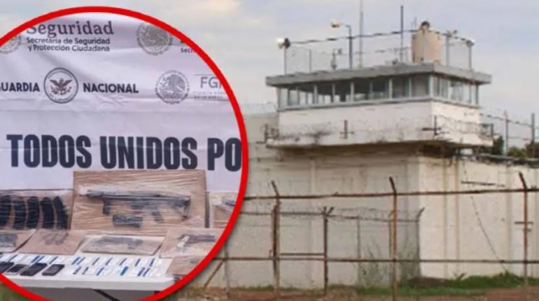 Decomisan en penal de Culiacán armas largas y cortas, cargadores, municiones y equipo táctico