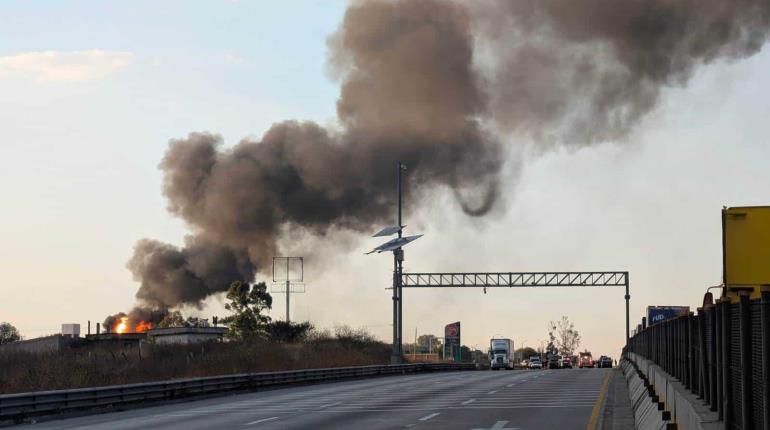 Se incendia ducto de gas LP en Tepeji del Río