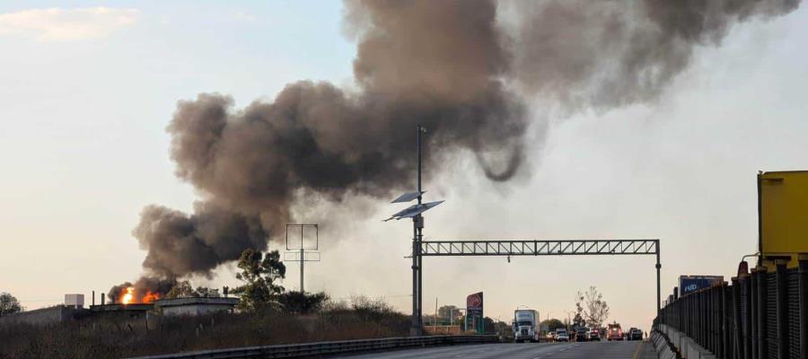 Se incendia ducto de gas LP en Tepeji del Río