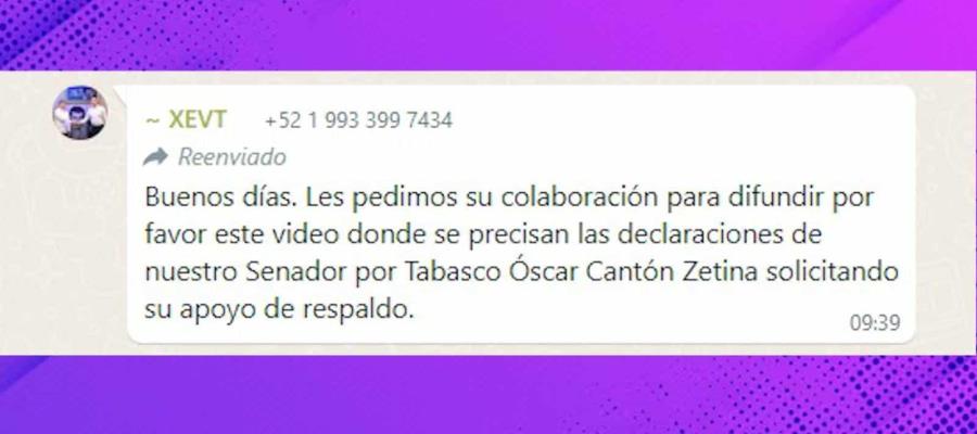 Telereportaje se deslinda de "perfiles" de WhatsApp que utilizan siglas de XEVT