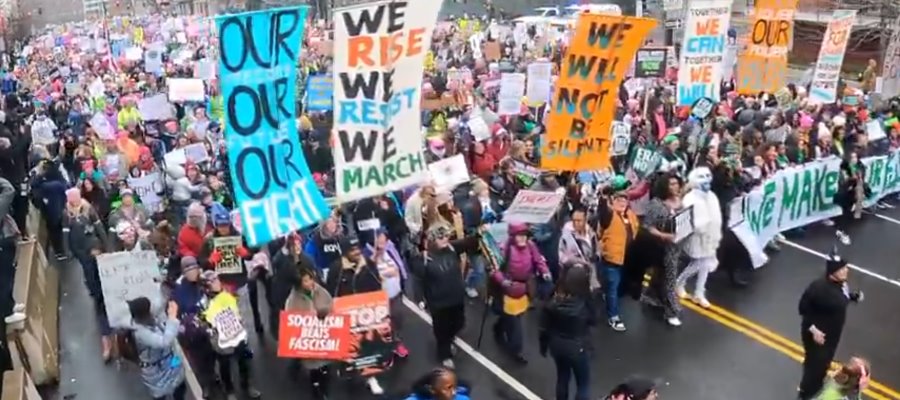 Miles protestan en Washington previo a investidura de Trump