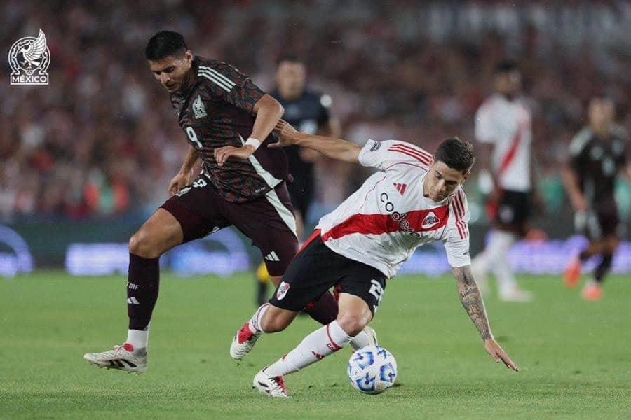 México cae en partido amistoso ante River Plate 2-0 y cierran gira por Sudamérica