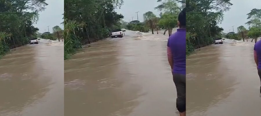 Evacuan 5 viviendas en Teapa por desbordamiento del río Pichucalco