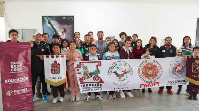 Abanderan a judokas tabasqueños rumbo a nacional en CDMX