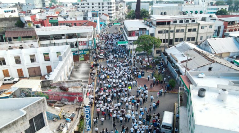 Aplaude Héctor Peralta que Morena reconozca con su marcha la falta de seguridad en Tabasco