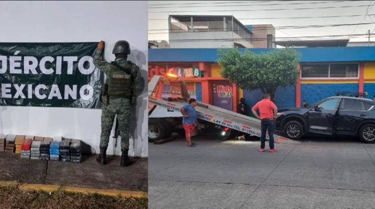 Asegura Ejército camioneta con 80 kilos de presunta cocaína en Chiapas