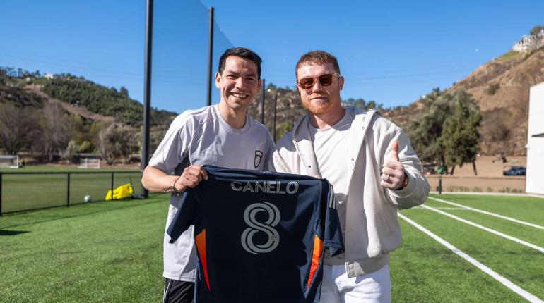 "Chucky" Lozano recibe visita del "Canelo" Álvarez en instalaciones del San Diego FC