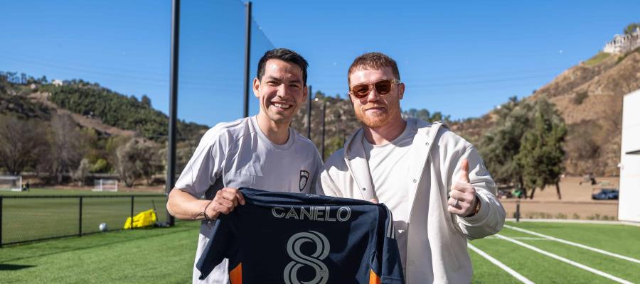 "Chucky" Lozano recibe visita del "Canelo" Álvarez en instalaciones del San Diego FC