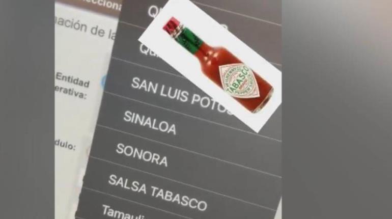 Mujer encuentra "Salsa Tabasco" como entidad en página de citas del INE