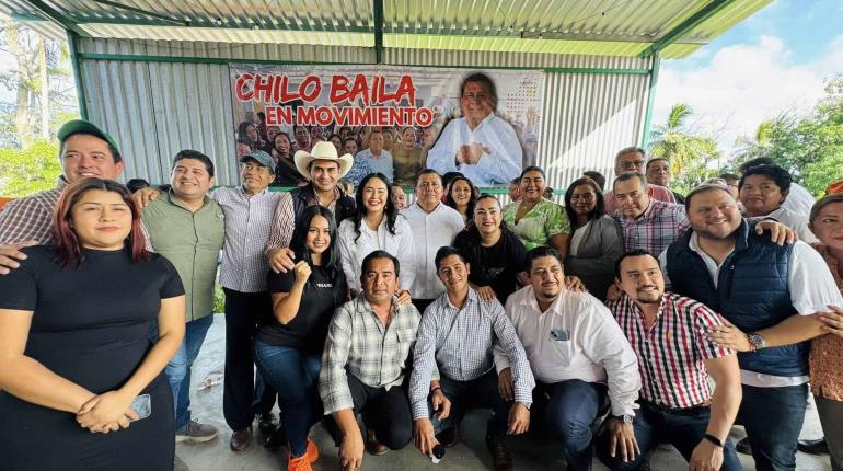 Chilo Baila y su estructura política se suman a Movimiento Ciudadano