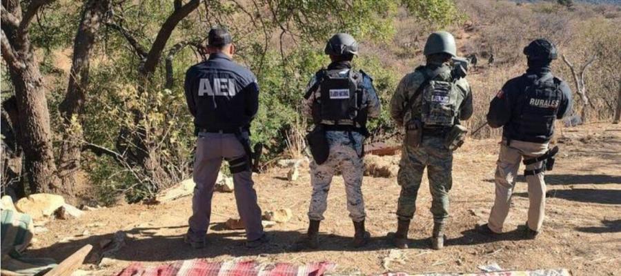 Decomisan arsenal de explosivos y armas en Chihuahua