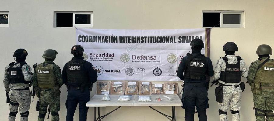 Aseguran armas, drogas y dinero durante cateo en cárcel de Culiacán