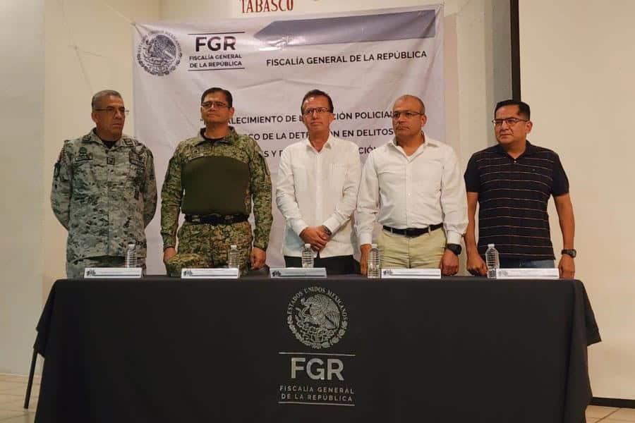 Capacita FGR a elementos de instituciones de seguridad nacionales y estatales de Tabasco