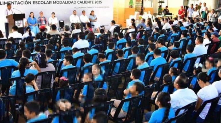 Da gobernador banderazo a programa de desayunos escolares