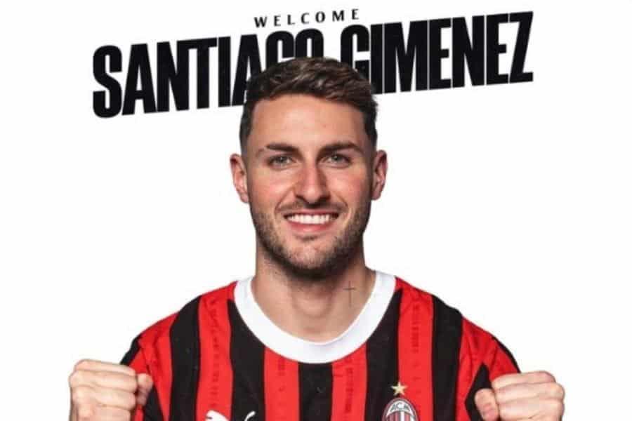 Oficializa AC Milán contratación de Santi Giménez