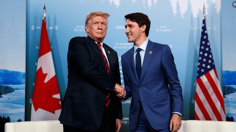 Trump y Trudeau, llegan acuerdo para frenan imposición de aranceles por 30 días