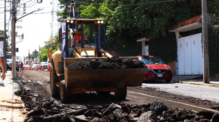 Inicia Centro reconstrucción de la calle Andrés García, entre Quintín Arauz y Usumacinta