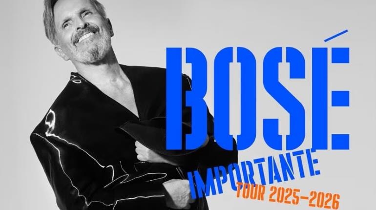 ¡Como dijimos! Miguel Bosé estará el 3 de abril en Villahermosa