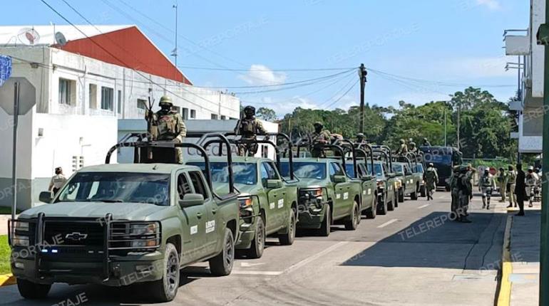 Llegan 300 elementos del Ejército a Tabasco para reforzar seguridad