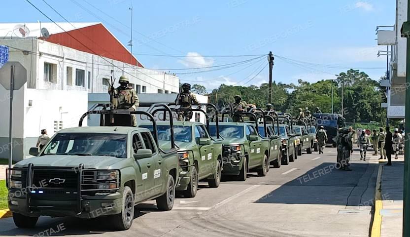 Llegan 300 elementos del Ejército a Tabasco para reforzar seguridad