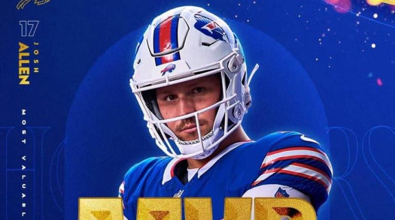 Nombran a Josh Allen el "Jugador Más Valioso" de la NFL 