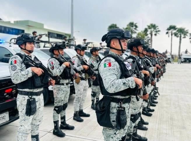 Llegan a Tamaulipas 743 elementos de la GN para reforzar seguridad en municipios fronterizos