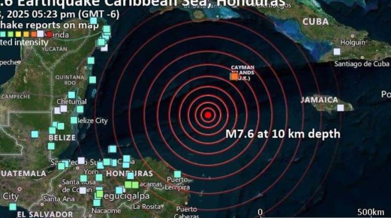 Lanzan alertas de tsunami por sismo de 7.6 registrado en el Caribe