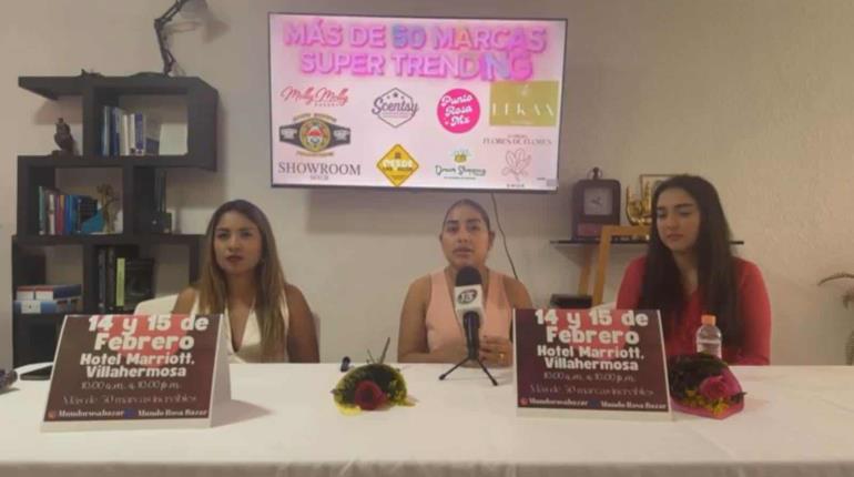 Anuncian 1ra edición de ´Mundo Rosa Bazar´ en Villahermosa