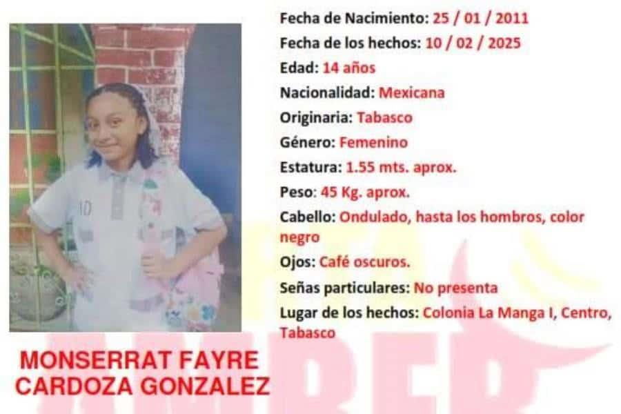 Pide apoyo para hallar a su hija de 14 años desaparecida en La Manga