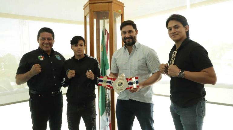 Tabasqueños convocados a mundial de Muay Thai sostienen reunión con INJUDET