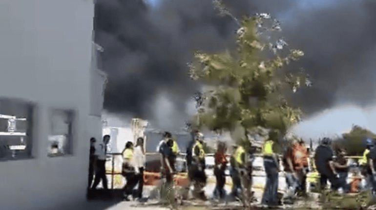 Se registra fuerte explosión en Parque Industrial de Querétaro