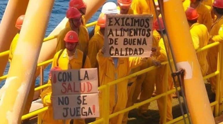 Trabajadores de Pemex en huelga de hambre