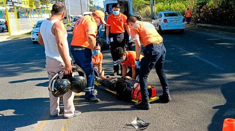 4 heridos dejan accidentes de motociclistas en Centro y Comalcalco