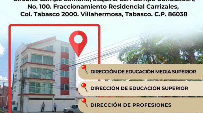 Cambian sede de la Subsecretaría de Educación Media Superior y Superior