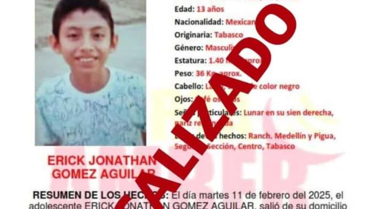 Localizan con vida a Jonathan, menor extraviado en Centro